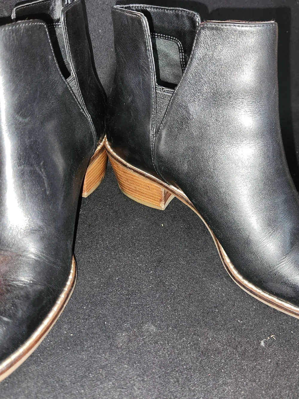 Cole Haan Black Leather Chukka Boots with Tan Welt #425